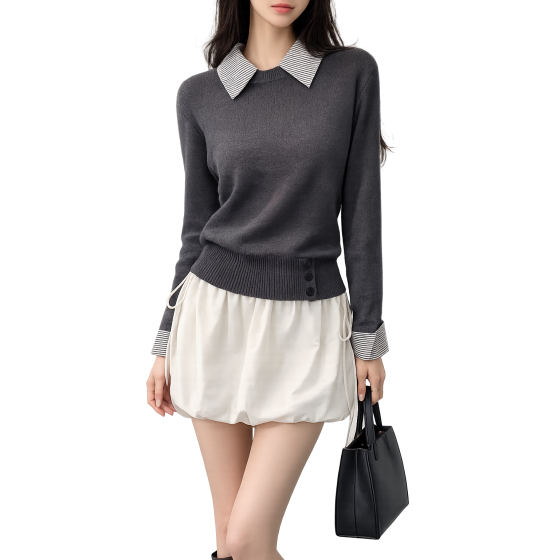 Shirt Collar Knit